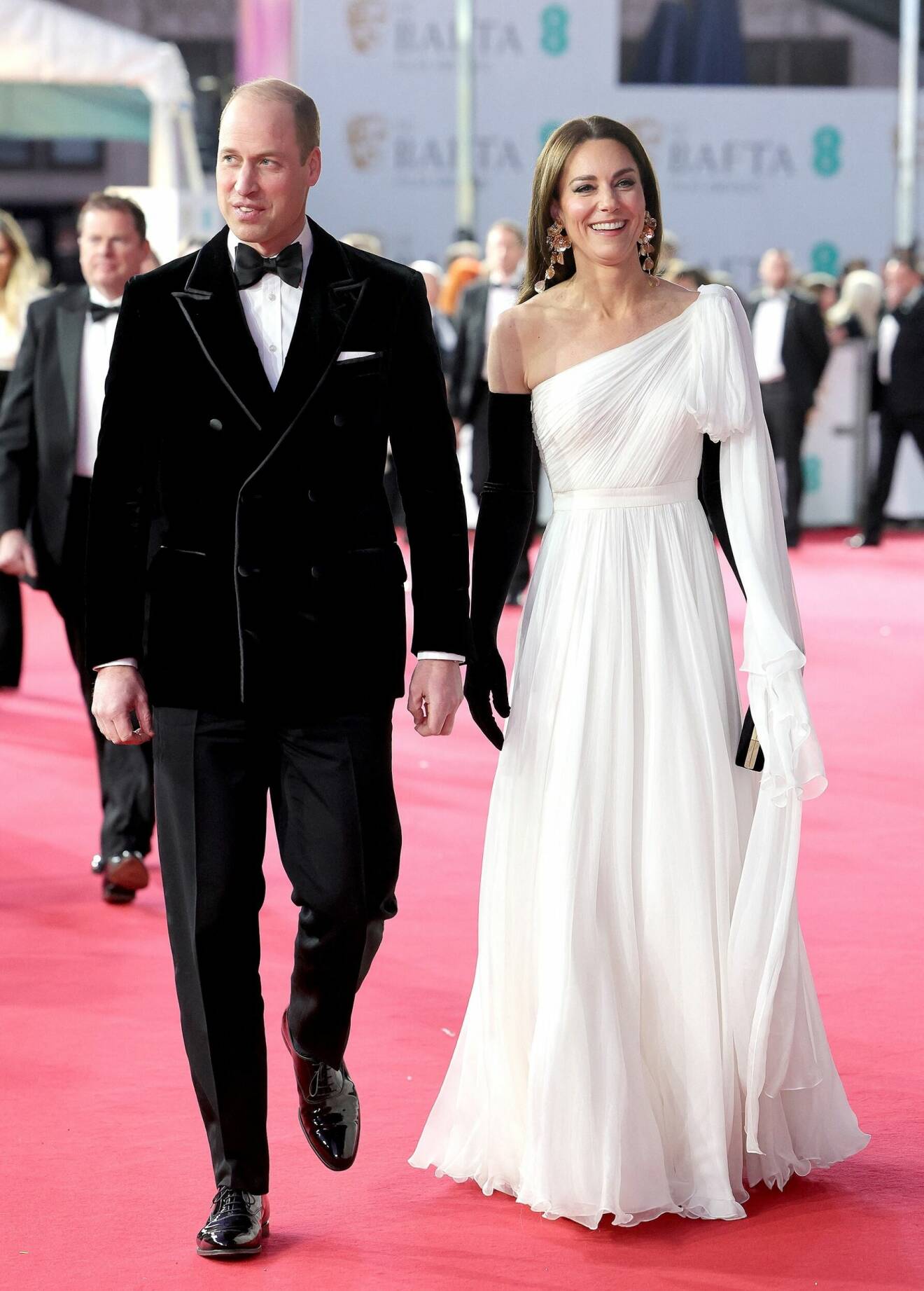 Prins William och prinsessan Kate på Bafta-galan 2023
