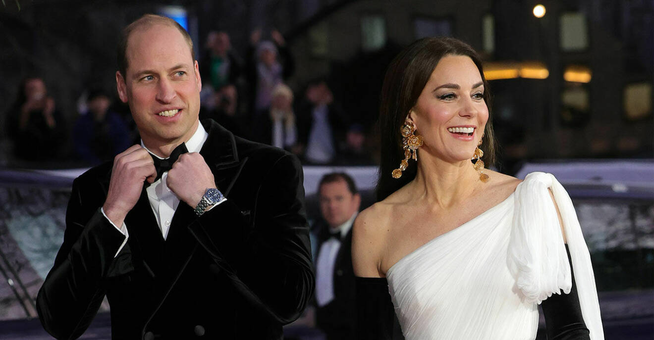 Kate Middleton och prins William på BAFTA