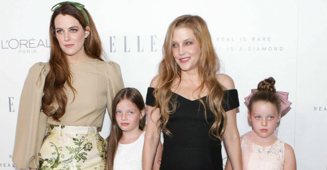 Lisa Marie Presley och hennes tre döttrar
