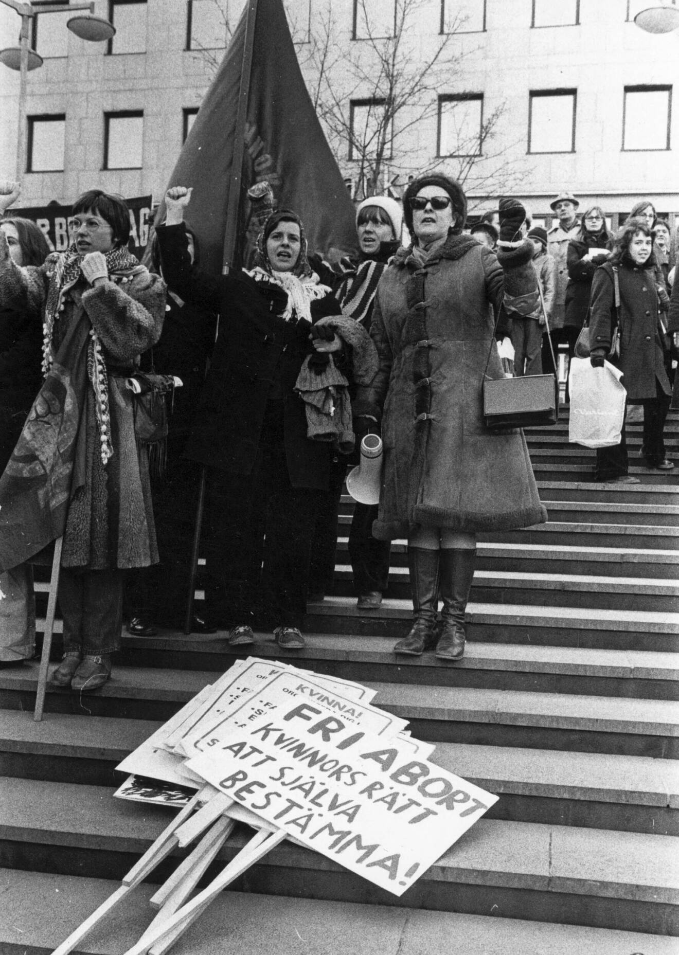 Demonstrationer på internationella kvinnodagen i Sverige 1974