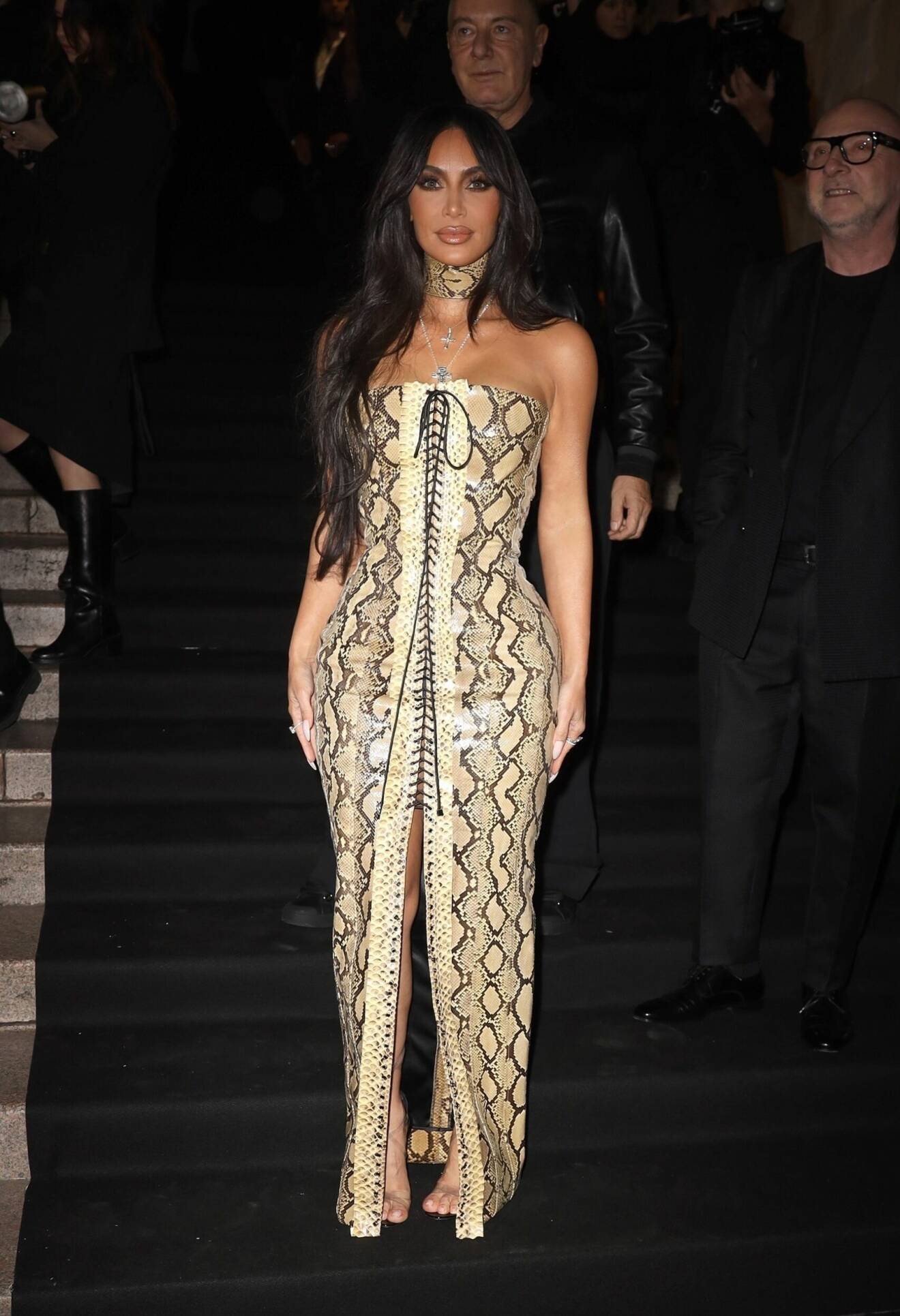 Kim Kardashian på Milanos modevecka 2023