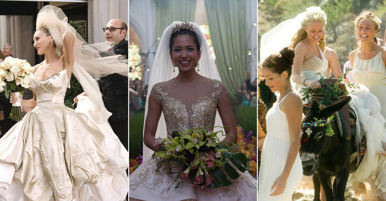 Minnesvärda bröllopsklänningar från våra favoritfilmer