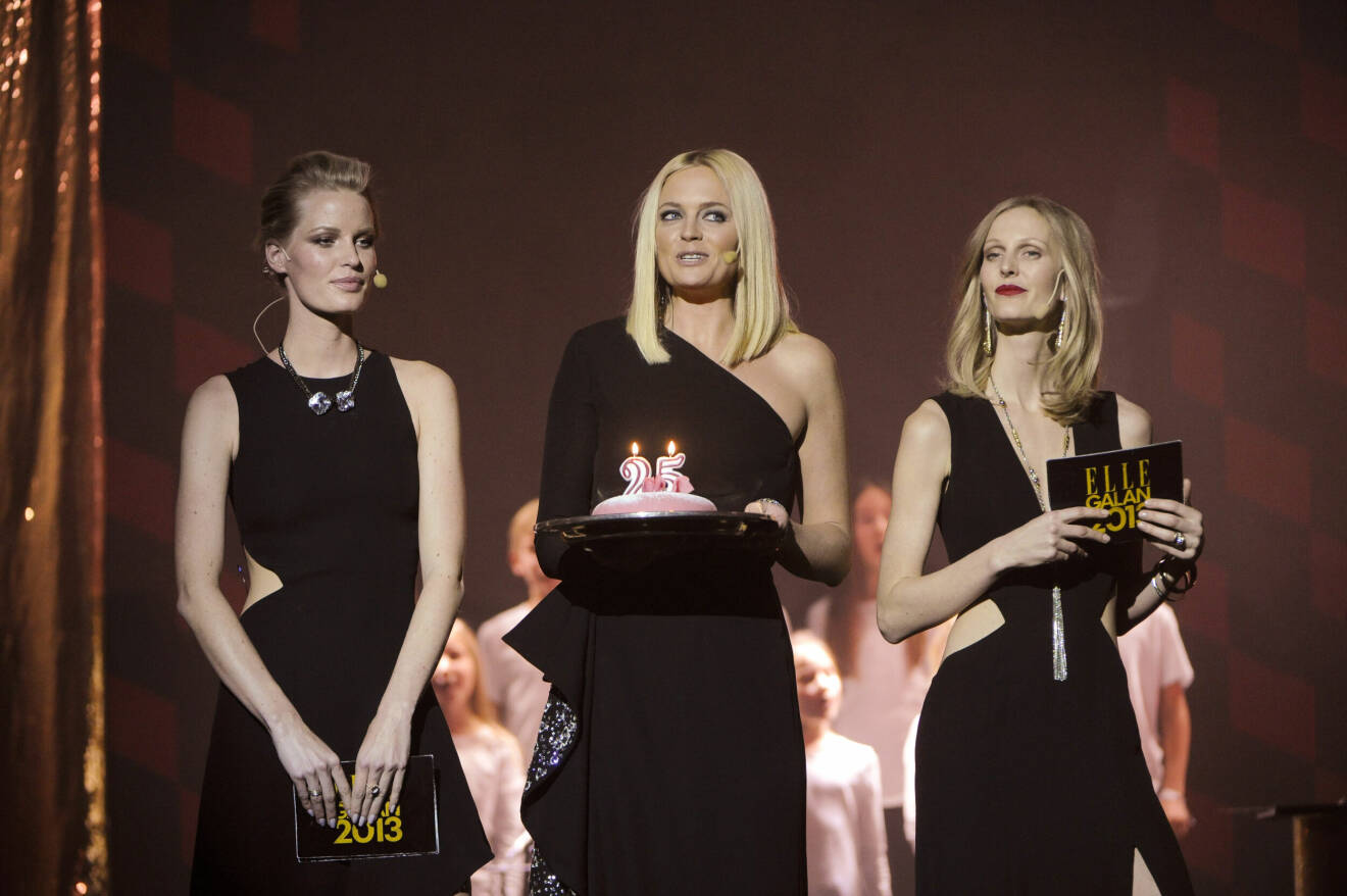 Caroline Winberg, Josephine Bornebusch och Malin Persson 2013 på ELLE-galan.