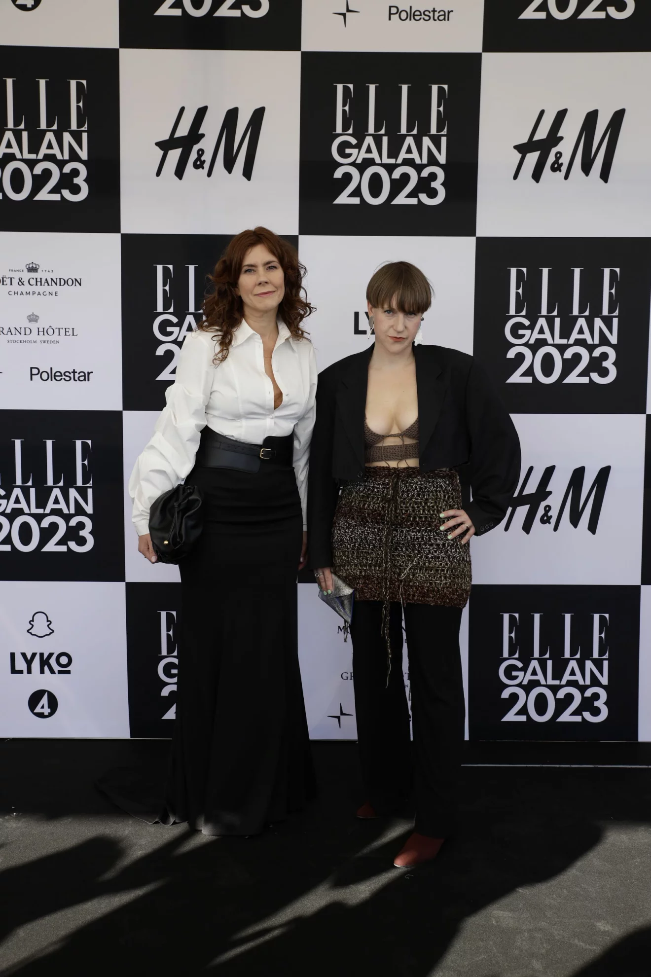 ELLE-galan 2023 röda mattan, Nina Oja och Katarina Matsson.