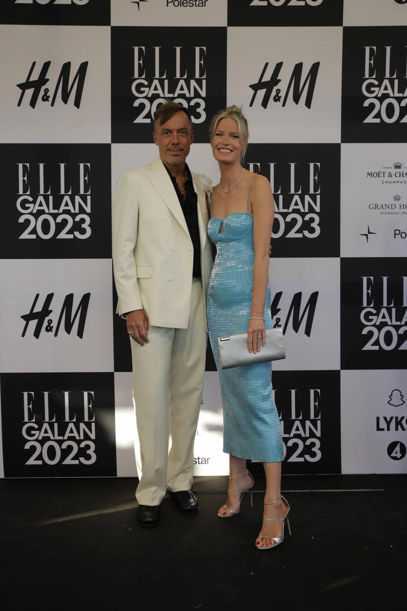 ELLE-galan 2023 röda mattan Daniel Lindström och Caroline Winberg
