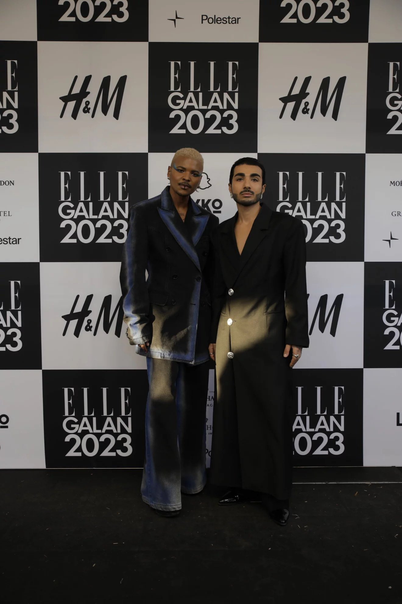 ELLE-galan 2023 röda mattan Julian Hernandez och Rami Hanna