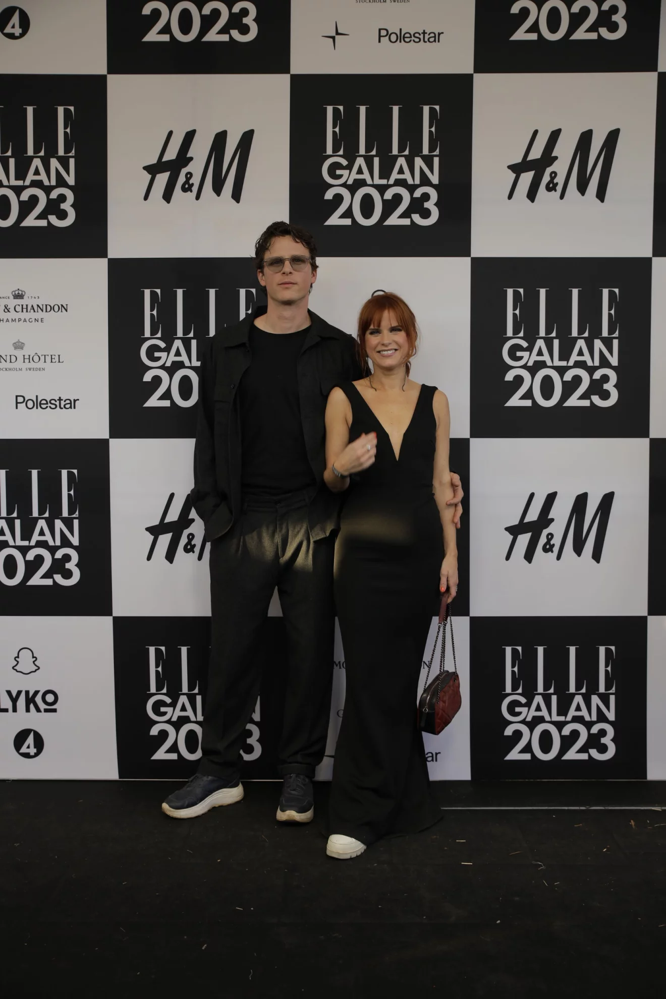 ELLE-galan 2023 röda mattan Adam Pålsson och Celie Sparre