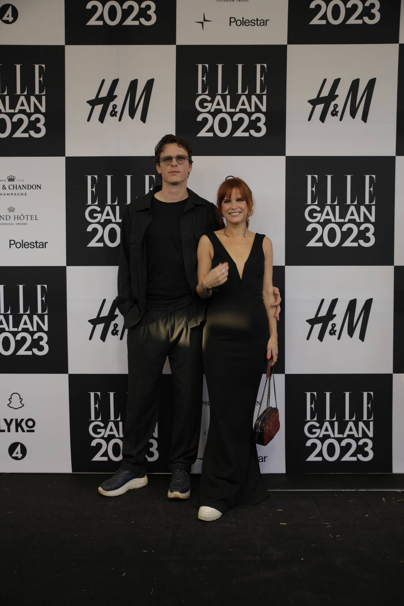 ELLE-galan 2023 röda mattan Adam Pålsson och Celie Sparre