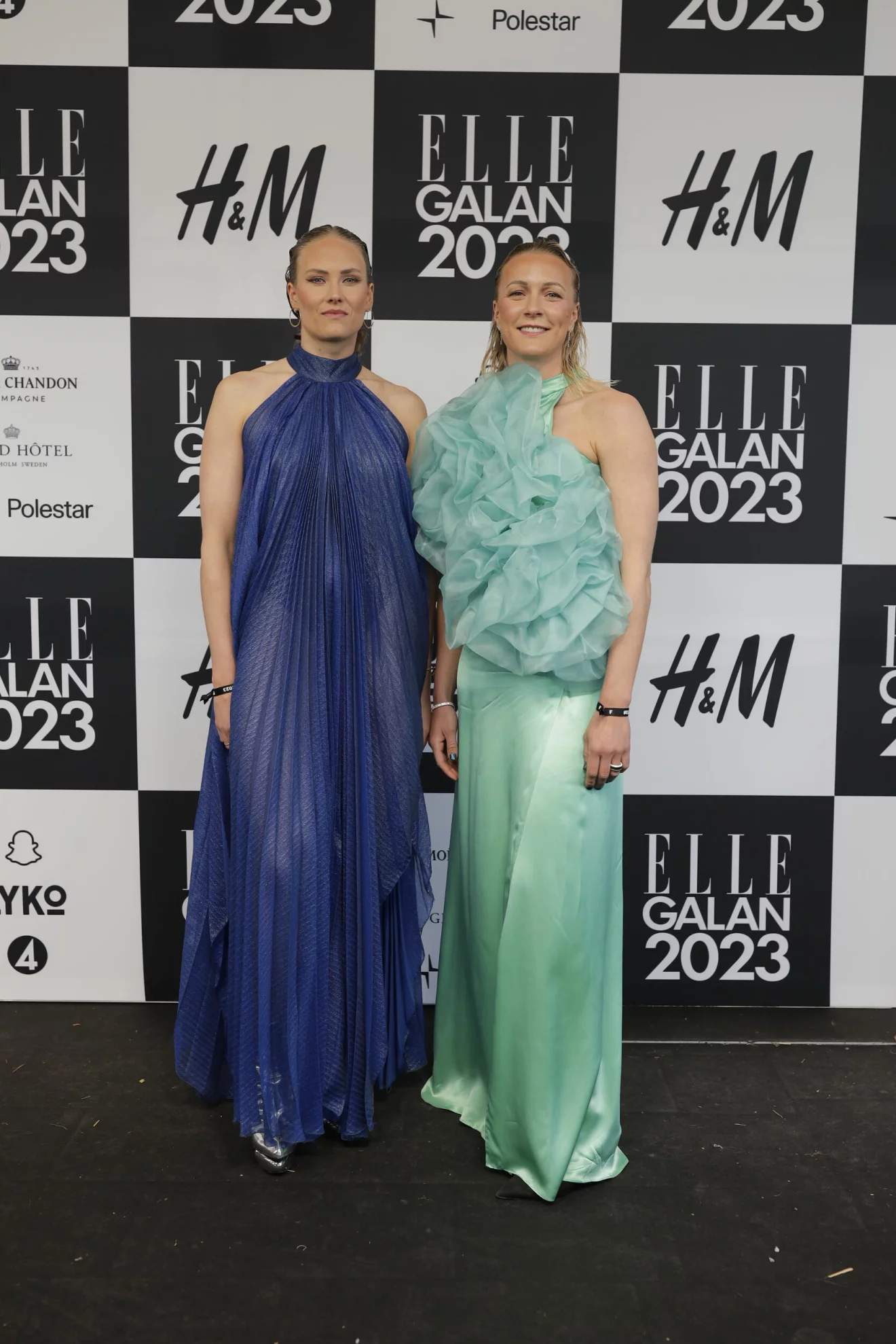 ELLE-galan 2023 röda mattan Michelle Coleman och Sarah Sjöström