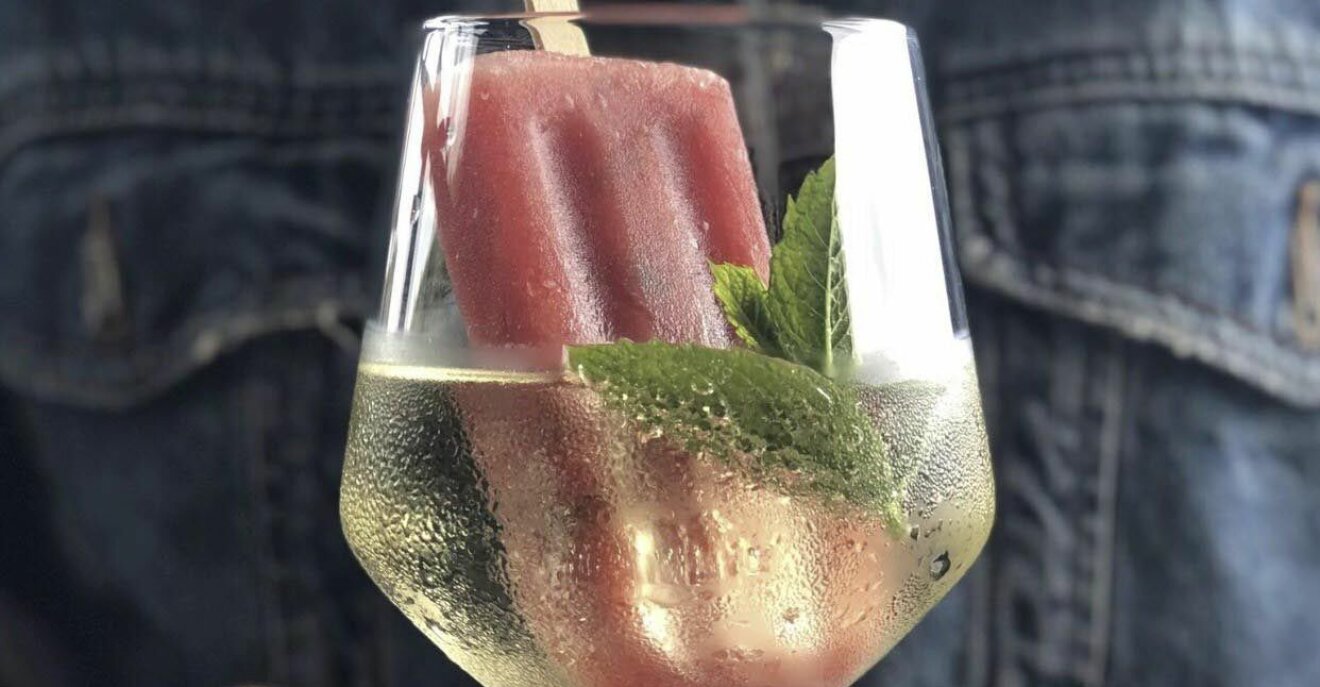 Watermelon Popsicle – isglass och bubbel i ett och samma glas