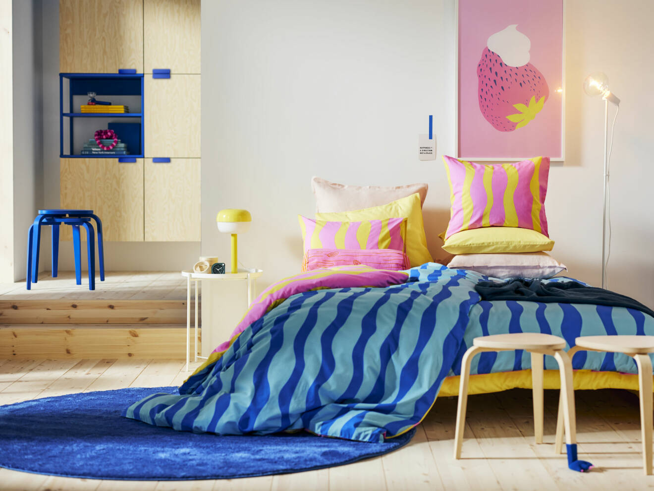 Ikea sommarnyheter 2023 randiga sängkläder