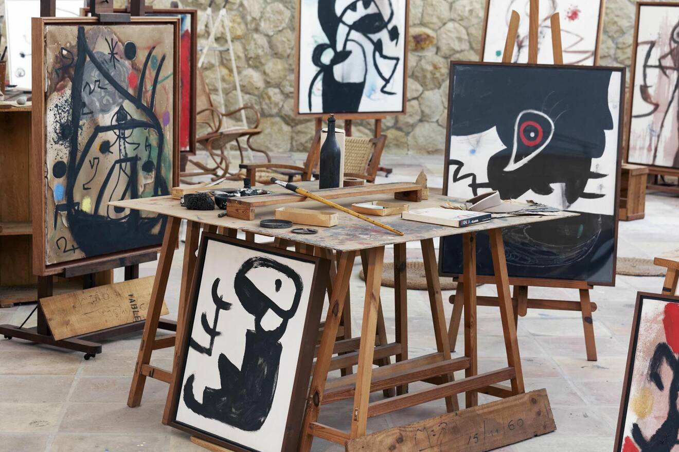 Miró-museet med konstnärens första ateljé.