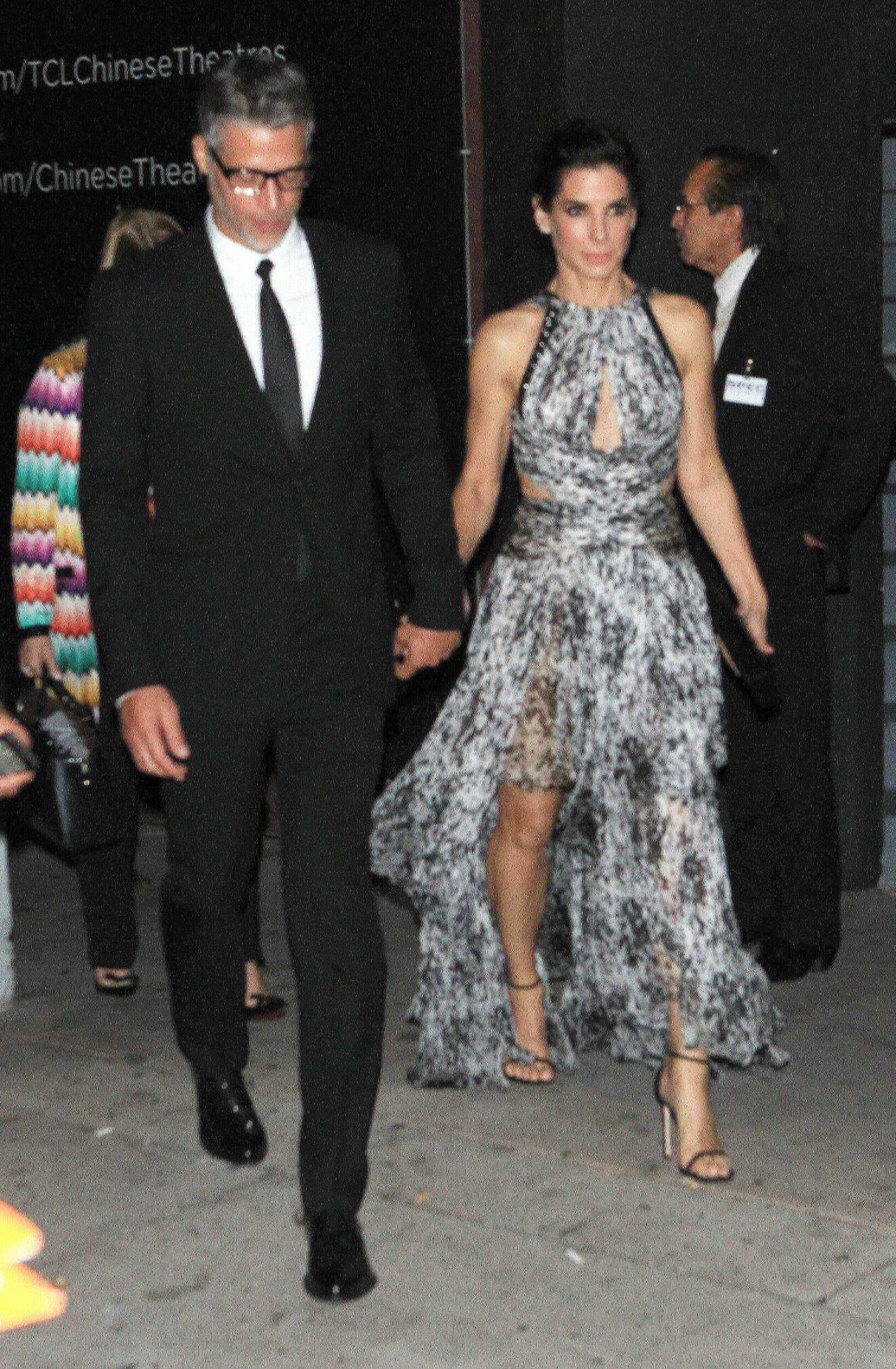 Sandra Bullock och Bryan Randall på premiär 2015.