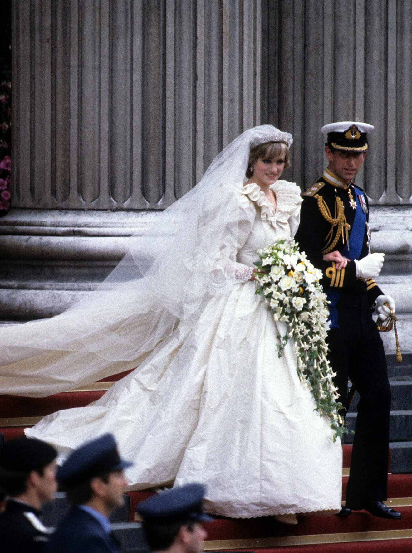 Prinsessan Diana i sin brudklänning