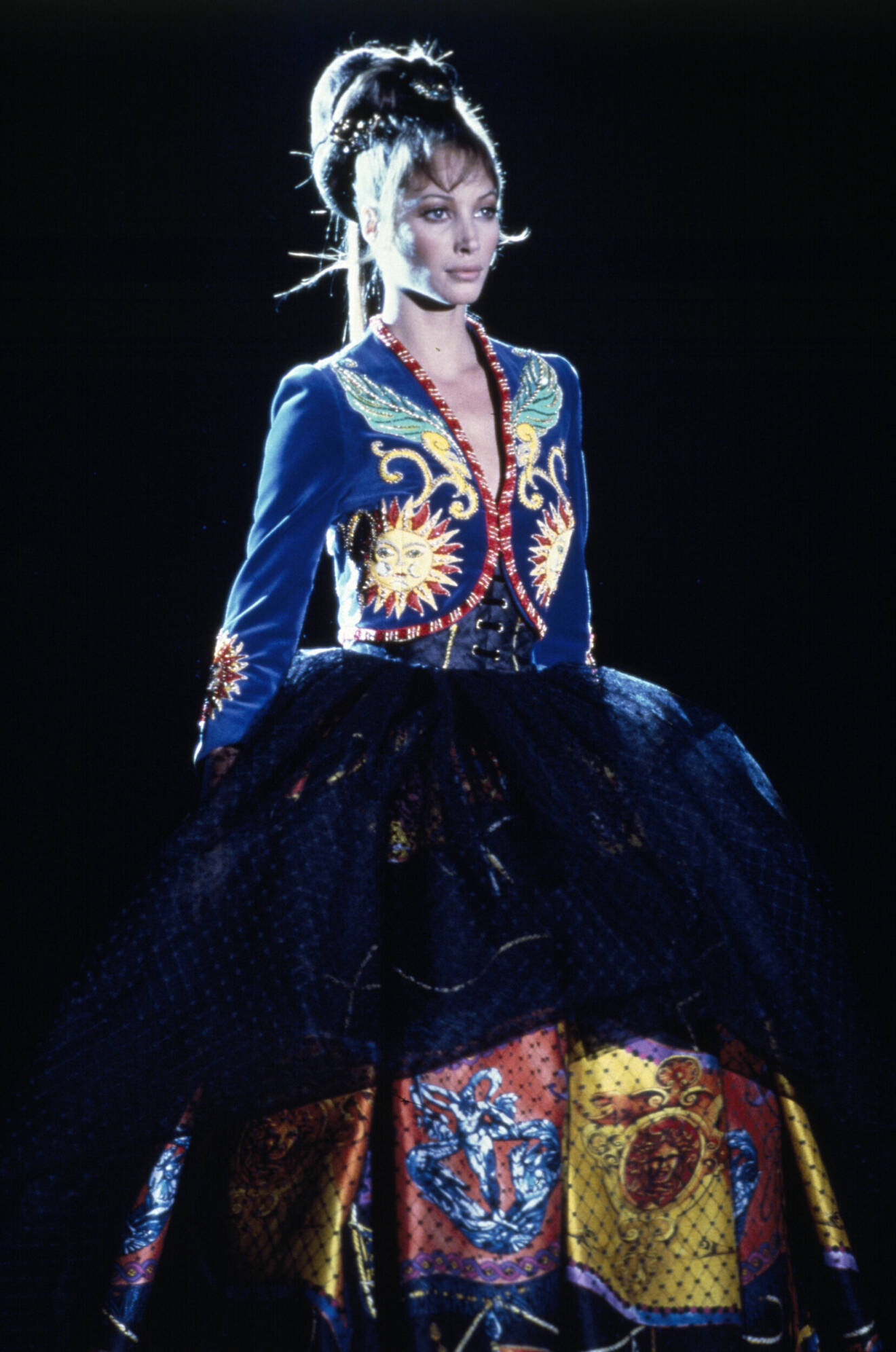 Christy Turlington för Versace 1992.