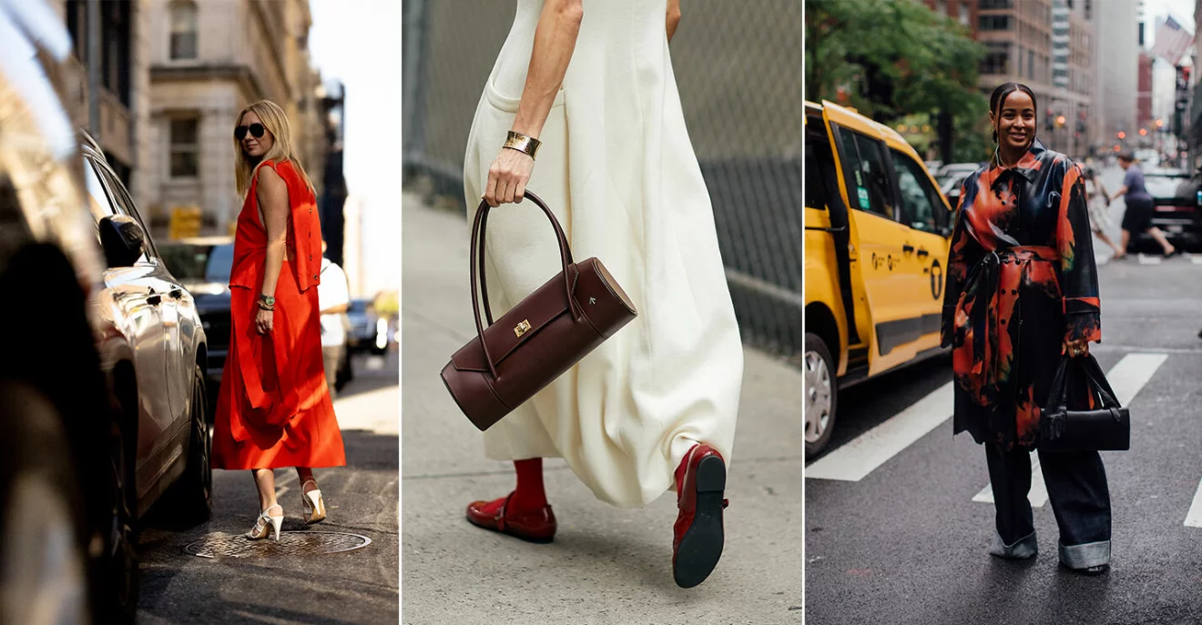 Streetstyle från New York Fashion Week – så stylar du rött.