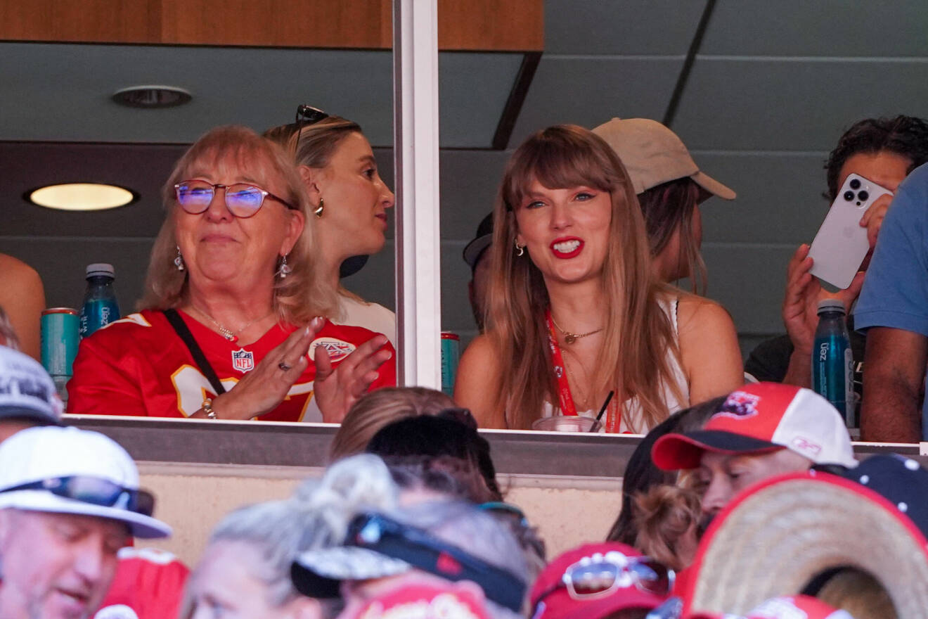 Taylor Swift på Travis Kelce NFL-match