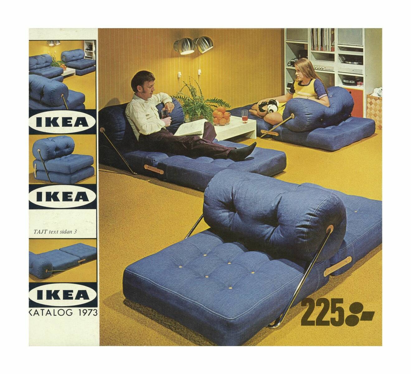 Ikea fåtölj Tajt 70-tal Gillis