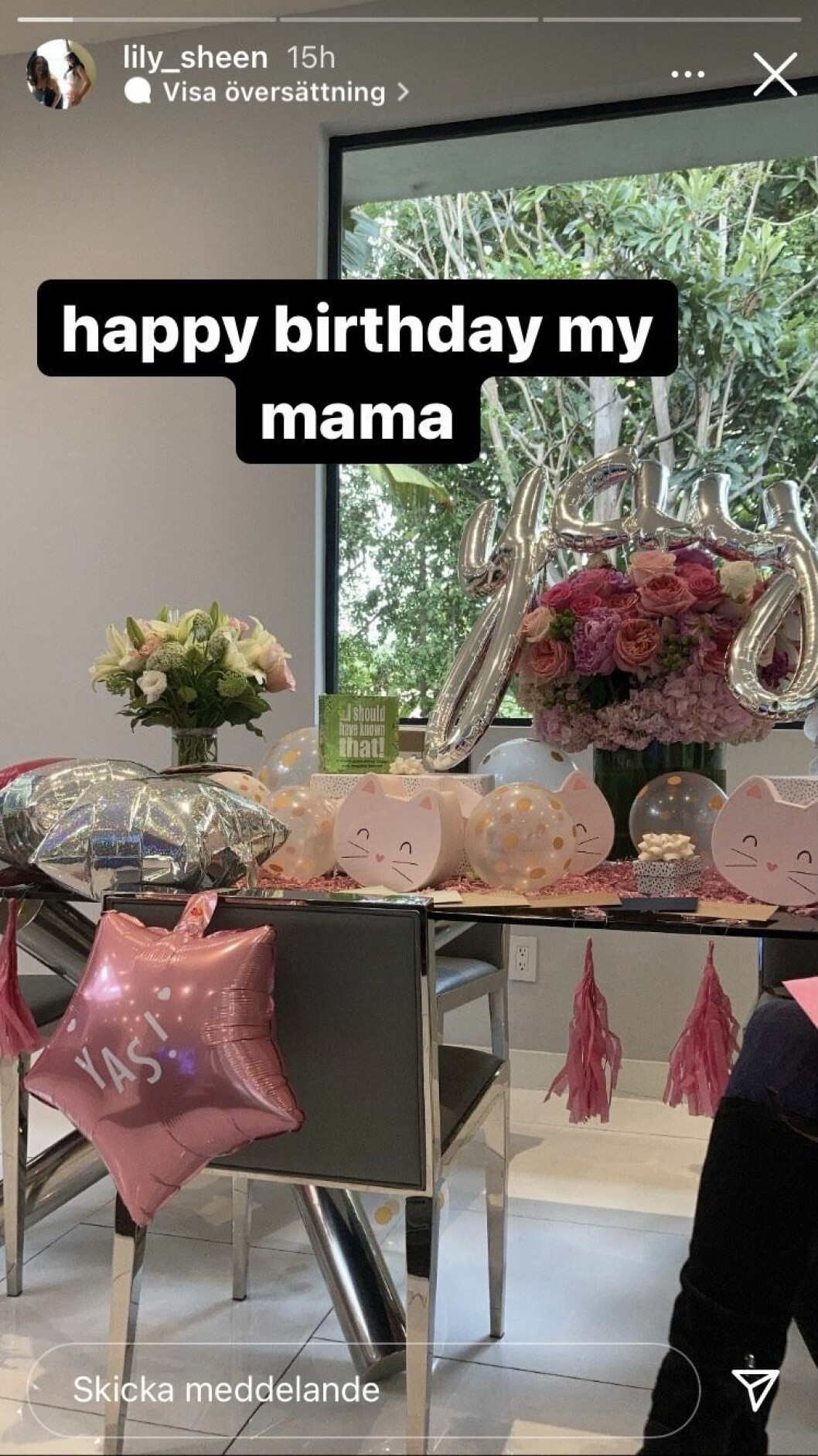 Lily Sheen firade mamma Kate Beckinsales födelsedag.