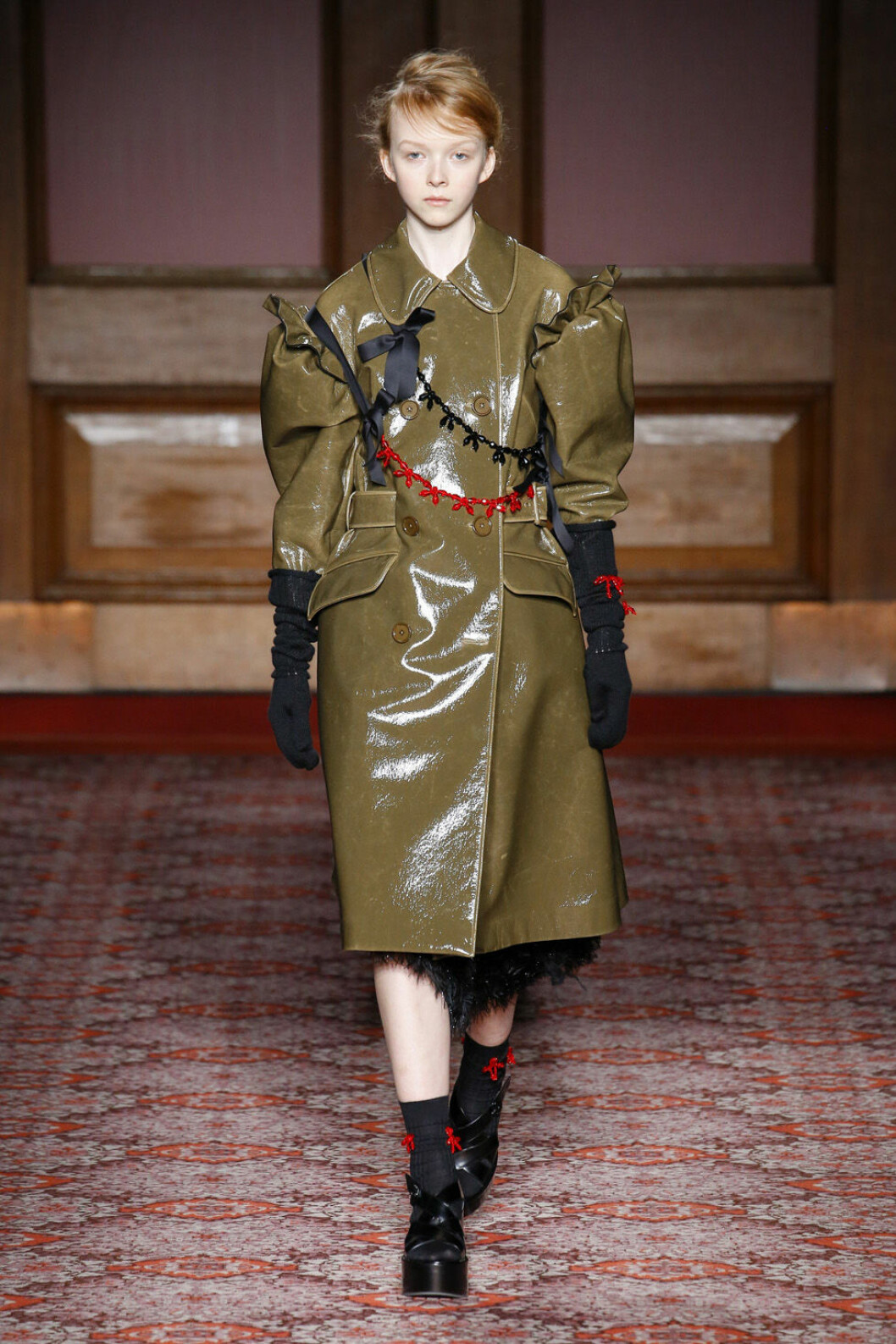 Grön jacka från Simone Rocha.