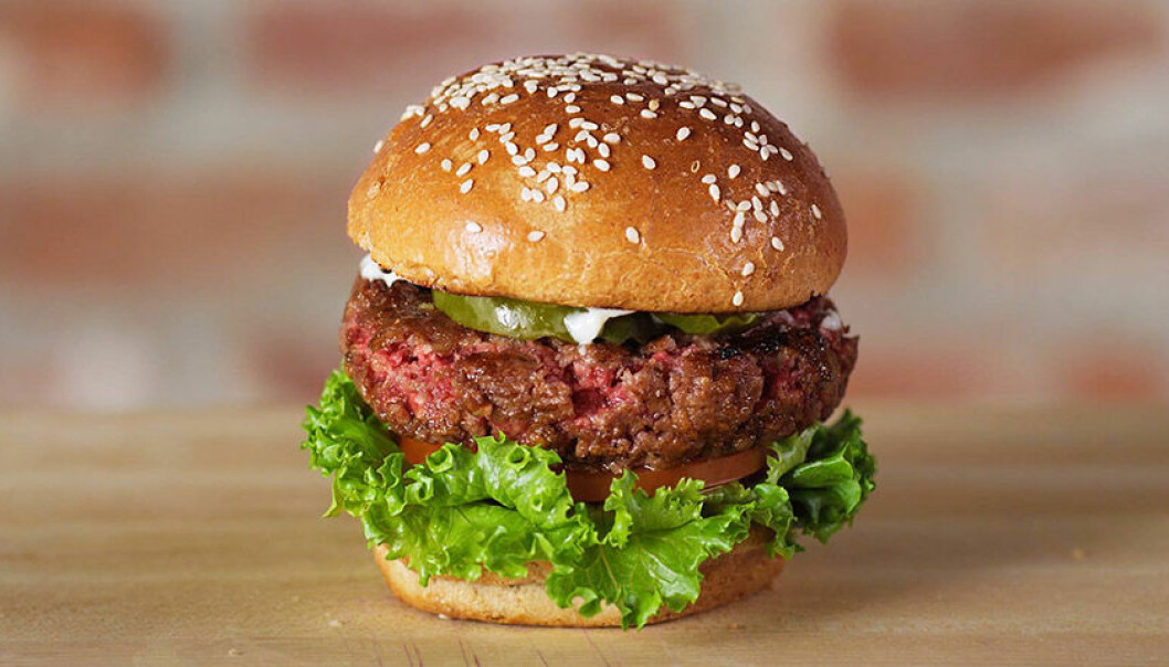 Impossible Burger är helt vegetarisk men smakar som kött.