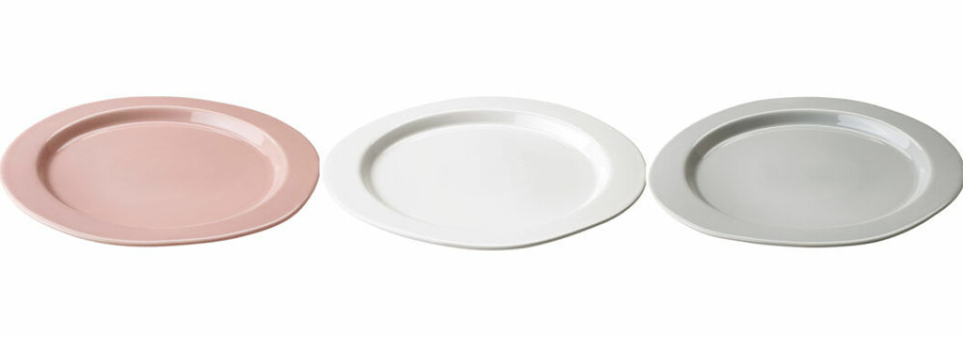 Pastellfärgade tallrikar
