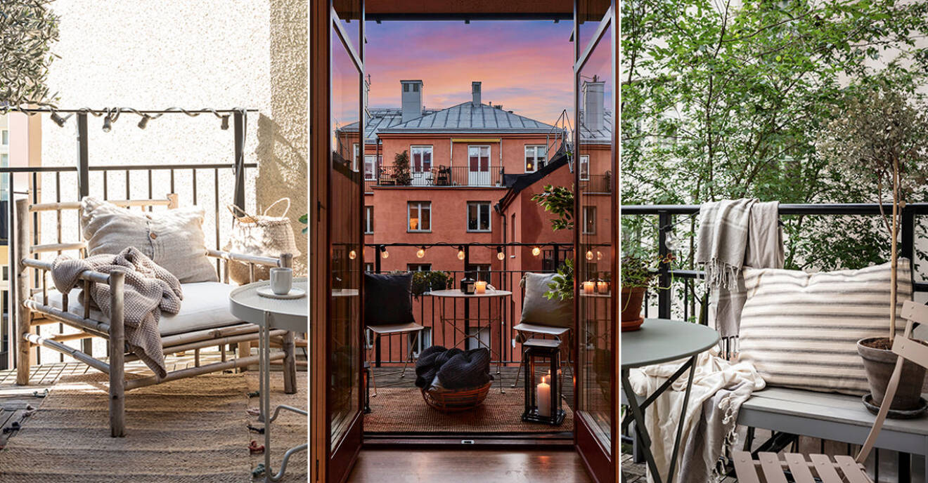 Inred balkongen i lyxskandinavisk stil – 7 tips | ELLE