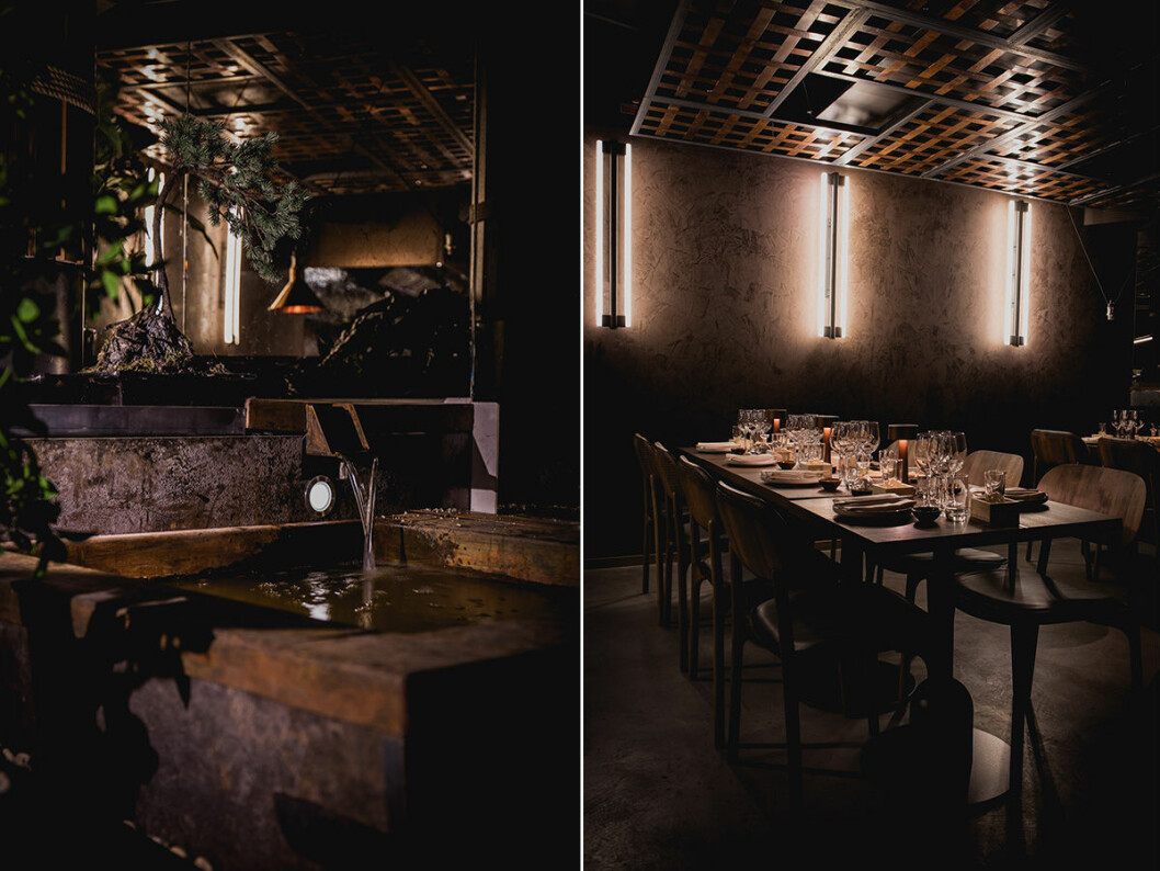 Alla delar av restaurangen, med undantag för stolar och armaturer, är specialritade av arkitektbyrån Tengbom medan Oscar Liedgren Studio står för den grafiska designen.