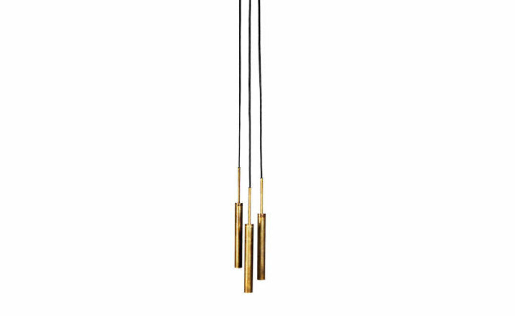 Lampa <em>Stav</em> i rå mässing, 1 750 kr/st, Johan Carpner för Konsthantverk.