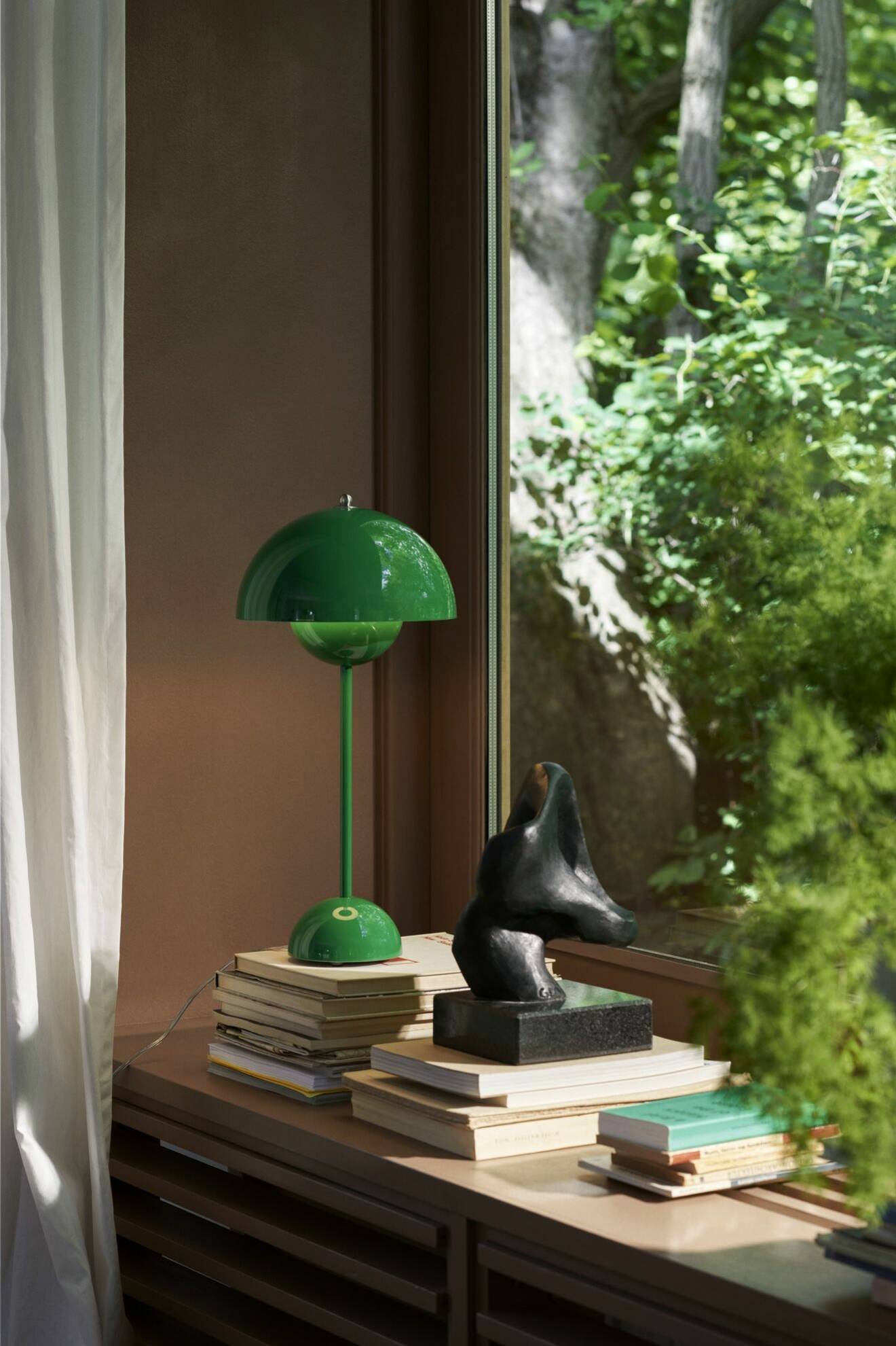 Grön bordslampa &amp;tradition
