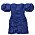 mörkblå off shoulder-klänning från isabel marant