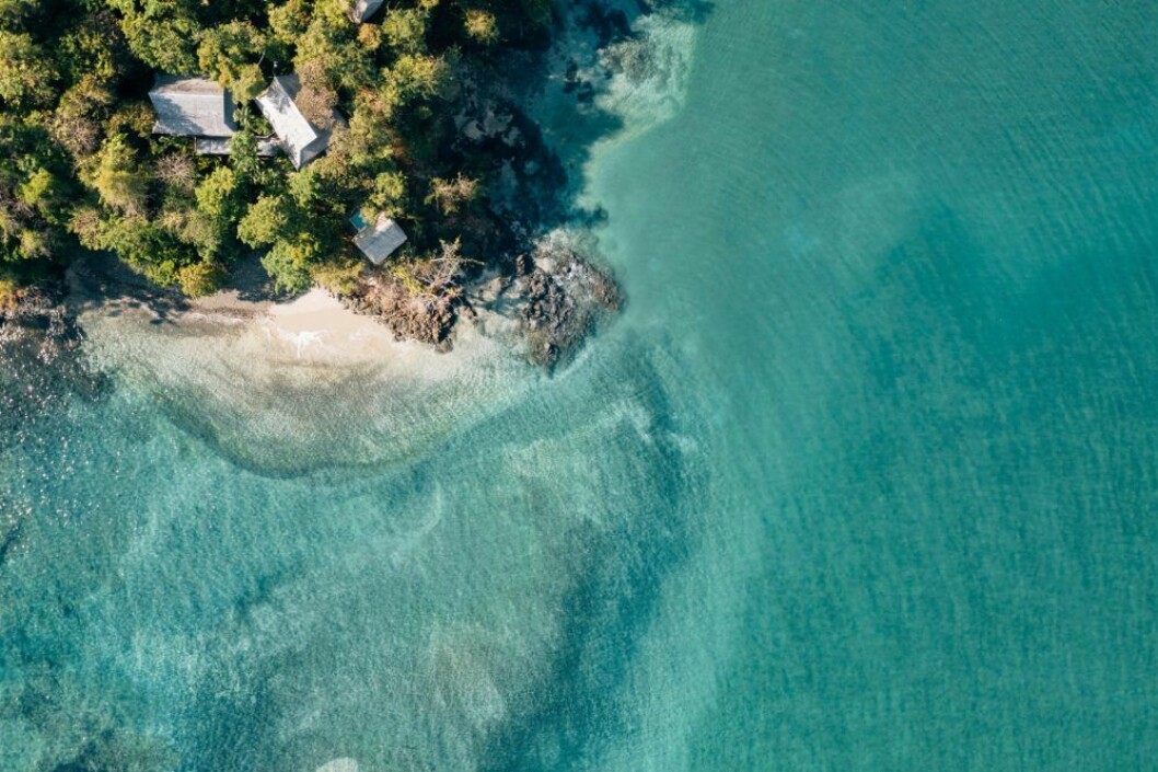 Islas Secas, Panama. Foto: Islas Secas. Klarblått hav och vit strand på Islas Secas i Panama