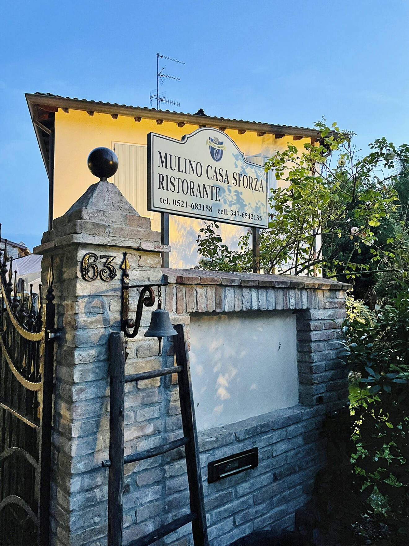 Restaurangen Mulino Casa Sforza med en stjärna i Guide Michelin.