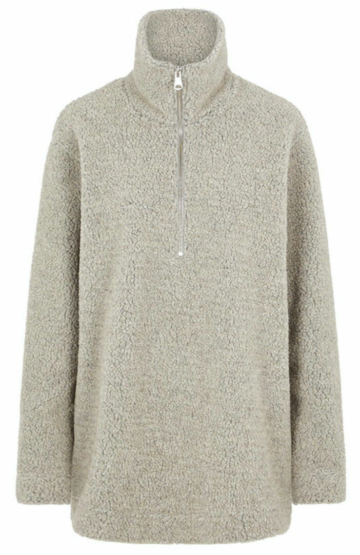 Grå/beige fleecetröja från JLindeberg.
