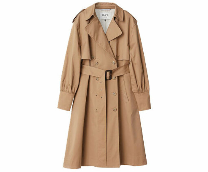 beige trenchcoat