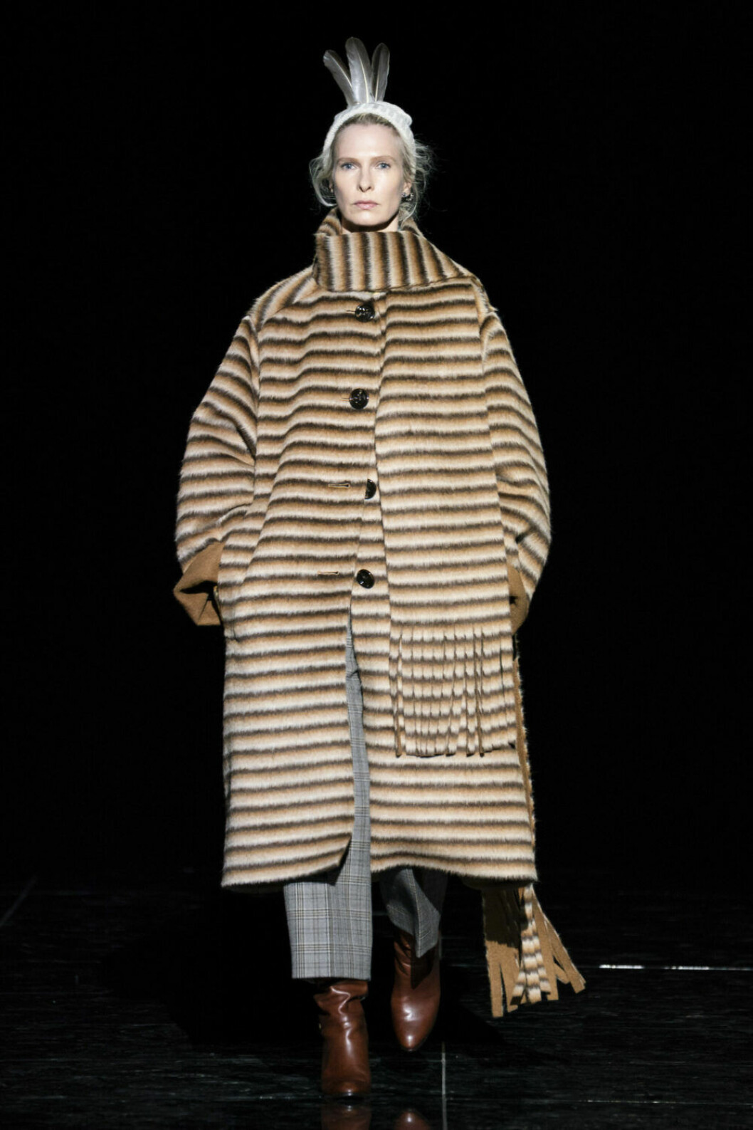 NYFW Marc Jacobs, randig kappa.