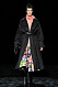 NYFW Marc Jacobs, svart kappa med blommig kjol.