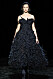 NYFW Marc Jacobs, svart fjäderklänning.