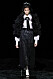 NYFW Marc Jacobs, lila skjorta med svart fjäderjacka.