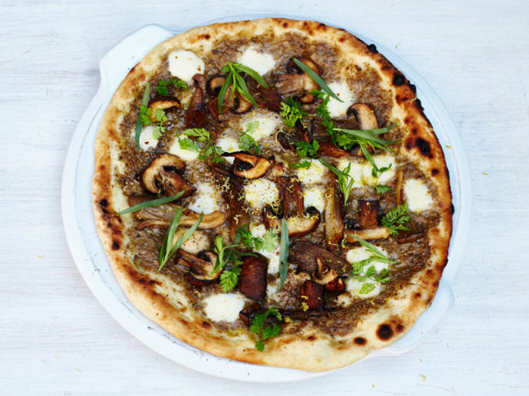 Pizzan Funghi Misti på Jamie’s Italian. Pizzan Funghi Misti på Jamie's Italian.