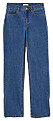 Jeans i mörkblå tvätt med dekorativ slits nedtill från H&amp;M som finns att köpa här.