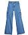 jeans cargobyxor med fickor