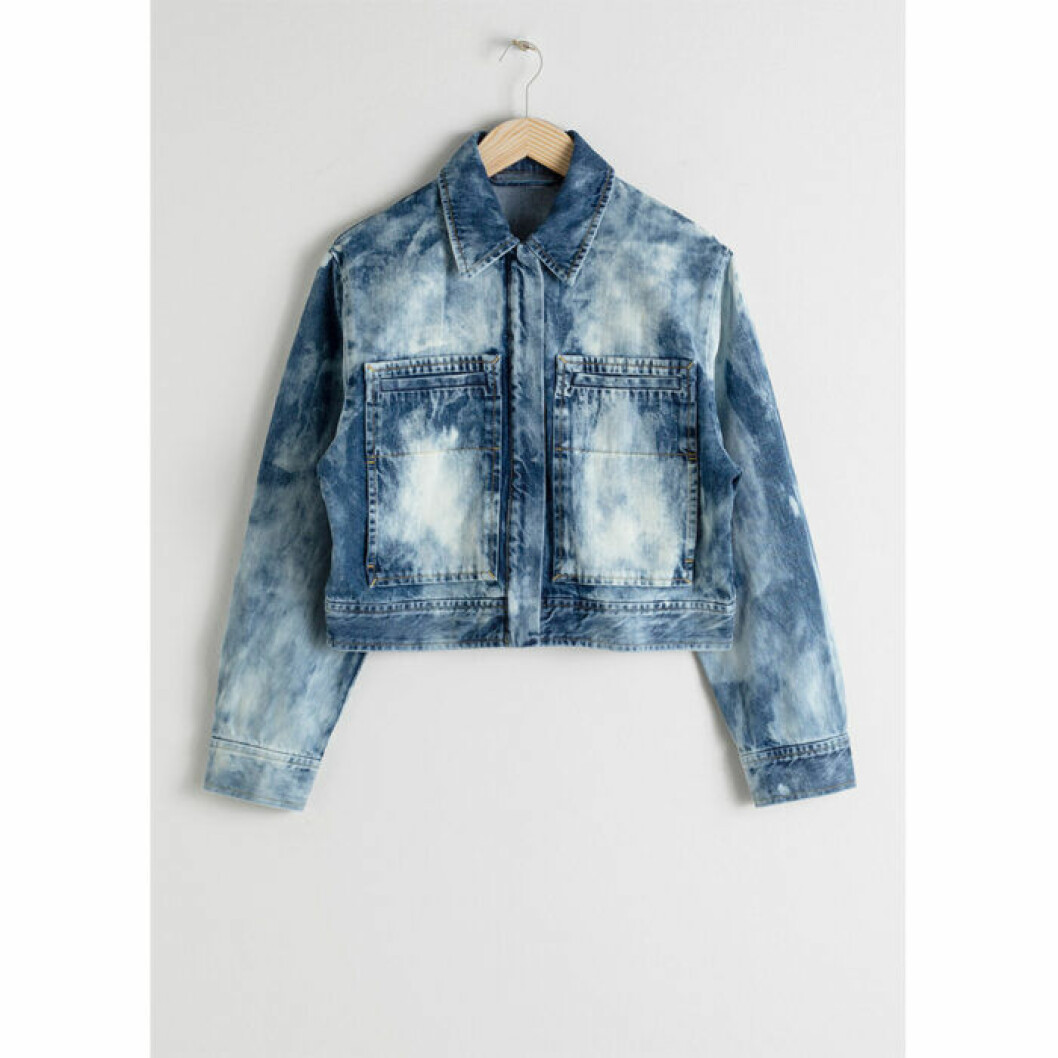 Blekt jeansjacka