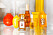 Gula och orangea produkter från Decléor.