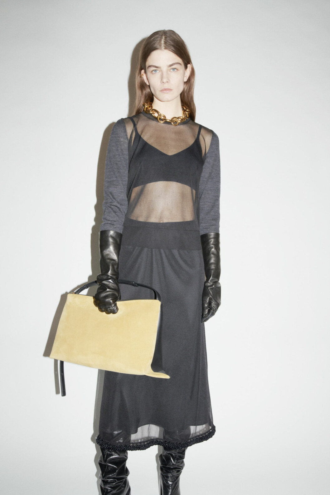 Jil Sander Aw21. Skir svart top
