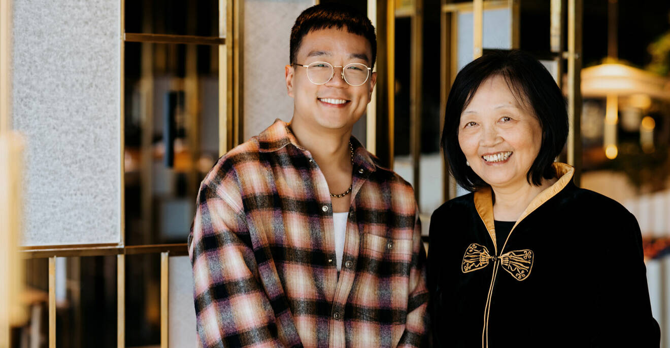Jimmy Guo och mamma Anlin gästspelar restaurang TAK på mors dag