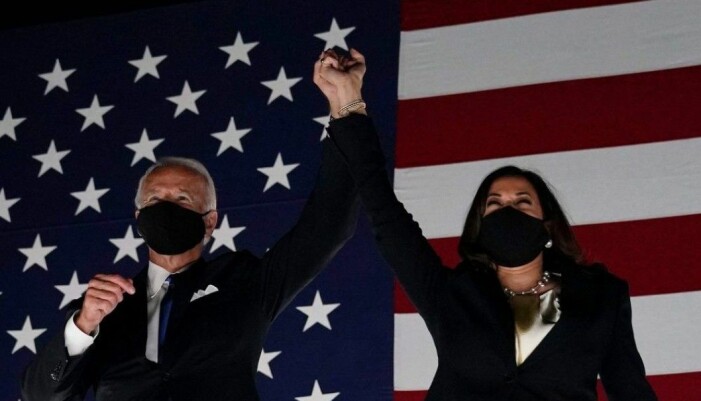 Joe Biden och Kamala Harris blir president respektive vicepresident den 20 januari 2021. Joe Biden och Kamala Harris.