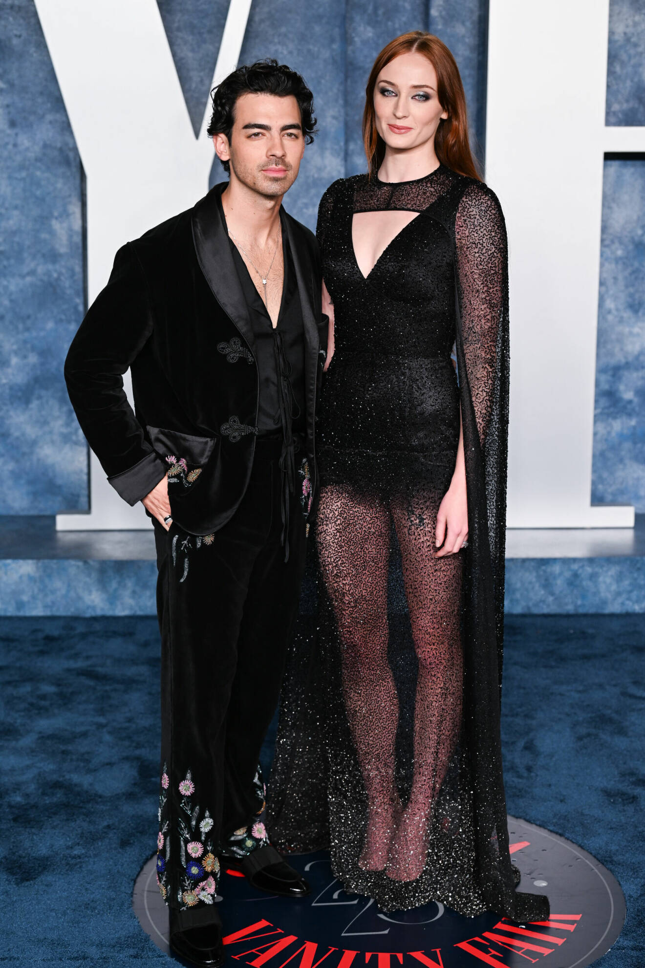 Joe Jonas och Sophie Turner på Vanity Fairs Oscars-efterfest 2023.