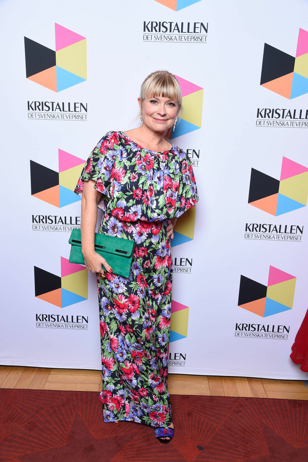 Josefine Sundström. Josefine Sundström på röda mattan på Kristallen 2020