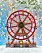 cirkushjul juldekoration som snurrar och lyser från newport